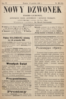 Nowy Dzwonek : pismo ludowe, poświęcone nauce, powieściom i sprawom bieżącym. 1901, nr 30