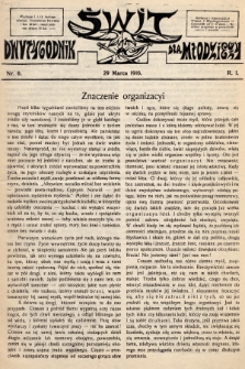 Świt : dwutygodnik dla młodzieży. 1916, nr 6