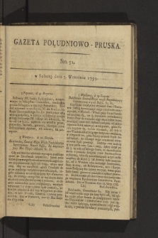 Gazeta Południowo-Pruska. 1795, nr 71