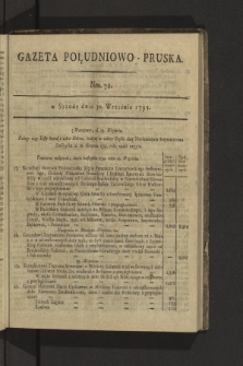 Gazeta Południowo-Pruska. 1795, nr 78