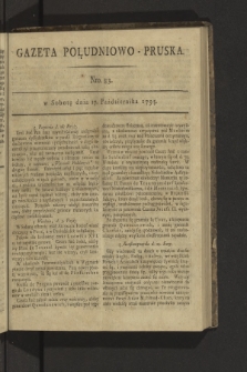 Gazeta Południowo-Pruska. 1795, nr 83