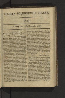 Gazeta Południowo-Pruska. 1795, nr 84