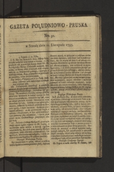 Gazeta Południowo-Pruska. 1795, nr 90