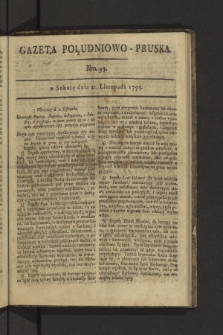 Gazeta Południowo-Pruska. 1795, nr 93