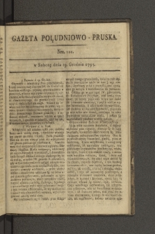 Gazeta Południowo-Pruska. 1795, nr 101