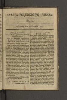 Gazeta Południowo-Pruska. 1795, nr 104
