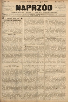 Naprzód : czasopismo polityczne i społeczne : organ partyi socyalno-demokratycznej. 1896, nr 30