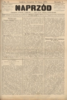 Naprzód : czasopismo polityczne i społeczne : organ partyi socyalno-demokratycznej. 1896, nr 31