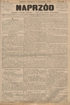 Naprzód : czasopismo polityczne i społeczne : organ partyi socyalno-demokratycznej. 1896, nr 45
