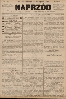 Naprzód : czasopismo polityczne i społeczne : organ partyi socyalno-demokratycznej. 1896, nr 46