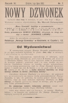 Nowy Dzwonek. 1903, nr 7