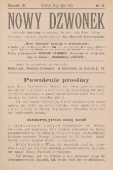Nowy Dzwonek. 1903, nr 8
