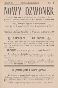 Nowy Dzwonek. 1903, nr 16