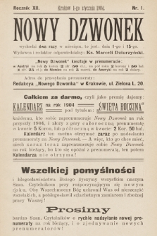 Nowy Dzwonek. 1904, nr 1