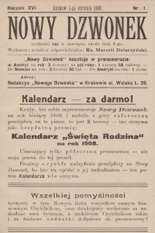 Nowy Dzwonek. 1908, nr 1