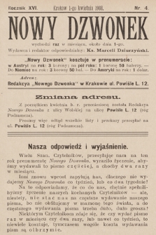 Nowy Dzwonek. 1908, nr 4