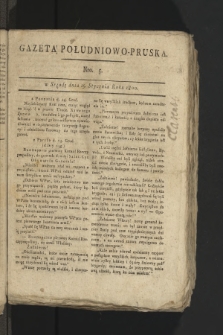 Gazeta Południowo-Pruska. 1800, nr 5