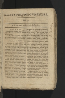 Gazeta Południowo-Pruska. 1800, nr 7