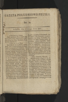 Gazeta Południowo-Pruska. 1800, nr 12