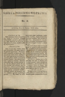 Gazeta Południowo-Pruska. 1800, nr 16