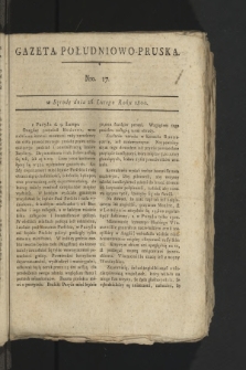 Gazeta Południowo-Pruska. 1800, nr 17