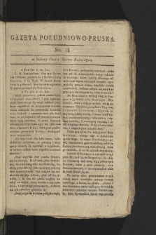 Gazeta Południowo-Pruska. 1800, nr 18
