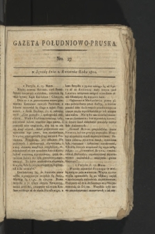 Gazeta Południowo-Pruska. 1800, nr 27