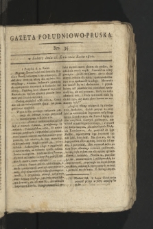 Gazeta Południowo-Pruska. 1800, nr 34