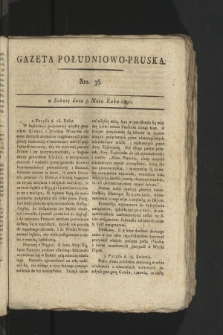 Gazeta Południowo-Pruska. 1800, nr 36