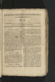 Gazeta Południowo-Pruska. 1800, nr 37