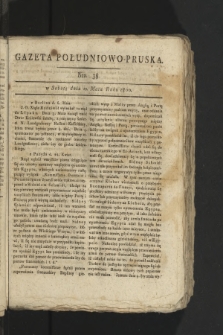 Gazeta Południowo-Pruska. 1800, nr 38
