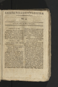 Gazeta Południowo-Pruska. 1800, nr 43