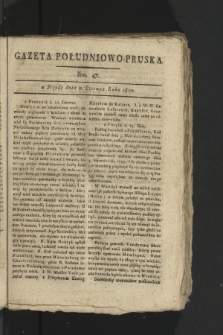 Gazeta Południowo-Pruska. 1800, nr 47