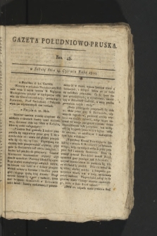 Gazeta Południowo-Pruska. 1800, nr 48