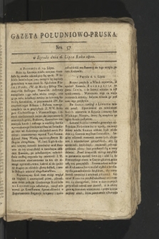 Gazeta Południowo-Pruska. 1800, nr 57