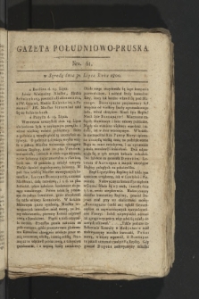 Gazeta Południowo-Pruska. 1800, nr 61