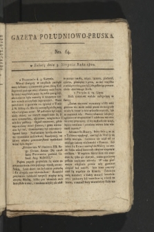 Gazeta Południowo-Pruska. 1800, nr 64