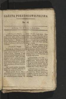 Gazeta Południowo-Pruska. 1800, nr 66
