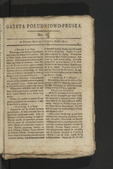 Gazeta Południowo-Pruska. 1800, nr 68