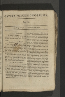 Gazeta Południowo-Pruska. 1800, nr 72