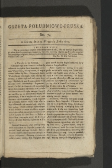 Gazeta Południowo-Pruska. 1800, nr 74