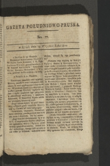 Gazeta Południowo-Pruska. 1800, nr 77