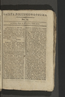 Gazeta Południowo-Pruska. 1800, nr 78