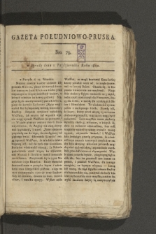 Gazeta Południowo-Pruska. 1800, nr 79