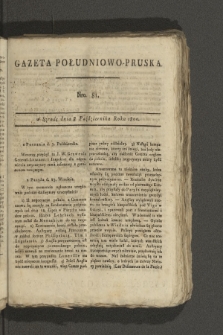 Gazeta Południowo-Pruska. 1800, nr 81