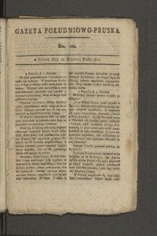 Gazeta Południowo-Pruska. 1800, nr 102