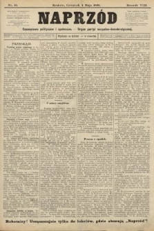 Naprzód : czasopismo polityczne i społeczne : organ partyi socyalno-demokratycznej. 1899, nr 18