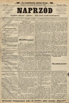 Naprzód : czasopismo polityczne i społeczne : organ partyi socyalno-demokratycznej. 1899, nr 48 (po konfiskacie nakład drugi)