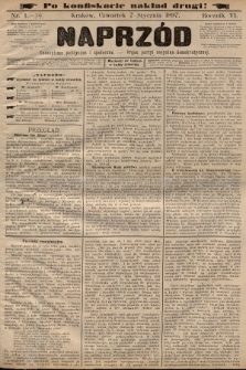 Naprzód : czasopismo polityczne i społeczne : organ partyi socyalno-demokratycznej. 1897, nr 1 (po konfiskacie nakład drugi)