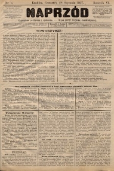 Naprzód : czasopismo polityczne i społeczne : organ partyi socyalno-demokratycznej. 1897, nr 4